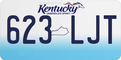 KY license plate 623LJT