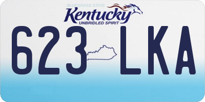 KY license plate 623LKA