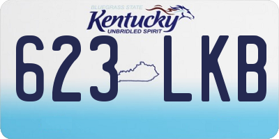 KY license plate 623LKB