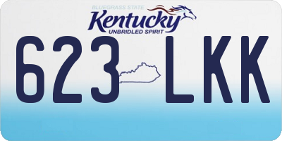 KY license plate 623LKK