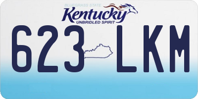 KY license plate 623LKM
