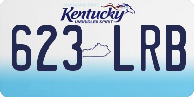 KY license plate 623LRB