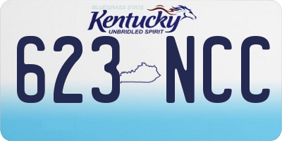 KY license plate 623NCC