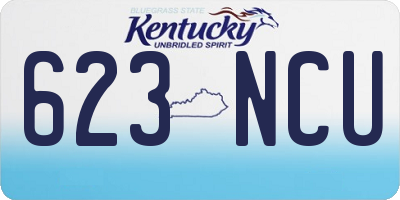 KY license plate 623NCU