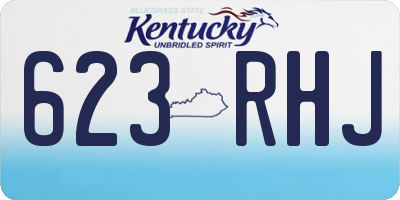 KY license plate 623RHJ