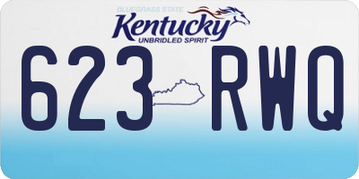 KY license plate 623RWQ