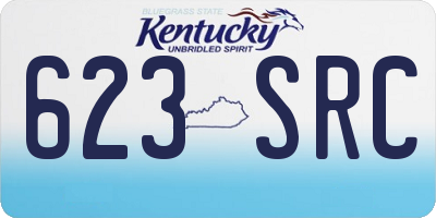 KY license plate 623SRC