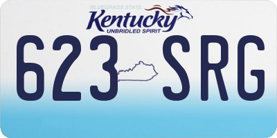 KY license plate 623SRG
