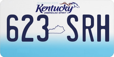 KY license plate 623SRH