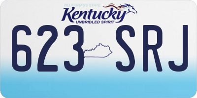 KY license plate 623SRJ