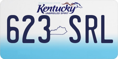 KY license plate 623SRL