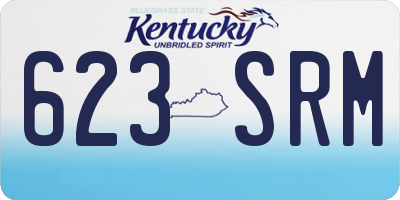 KY license plate 623SRM