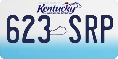 KY license plate 623SRP