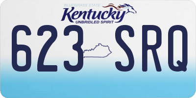 KY license plate 623SRQ