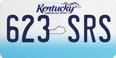 KY license plate 623SRS