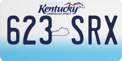 KY license plate 623SRX