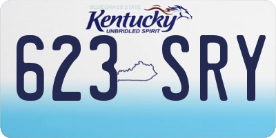 KY license plate 623SRY