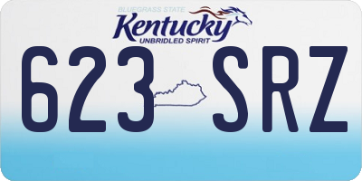 KY license plate 623SRZ