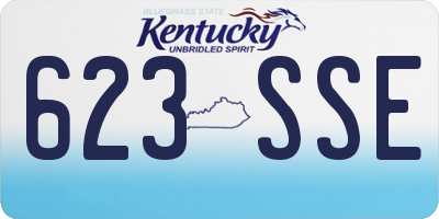 KY license plate 623SSE