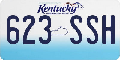 KY license plate 623SSH