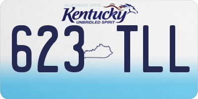 KY license plate 623TLL