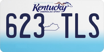 KY license plate 623TLS
