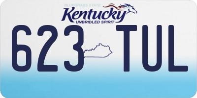 KY license plate 623TUL