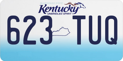 KY license plate 623TUQ