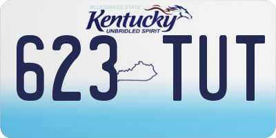 KY license plate 623TUT