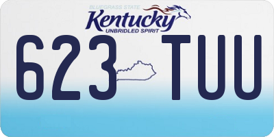 KY license plate 623TUU