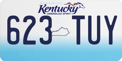 KY license plate 623TUY