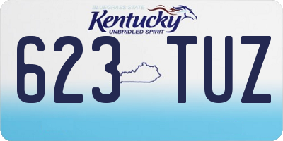 KY license plate 623TUZ