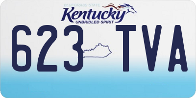 KY license plate 623TVA