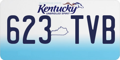 KY license plate 623TVB