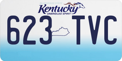 KY license plate 623TVC