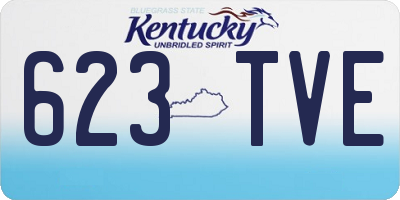 KY license plate 623TVE