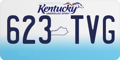 KY license plate 623TVG