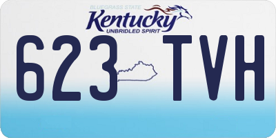 KY license plate 623TVH
