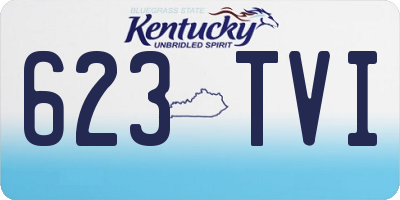 KY license plate 623TVI