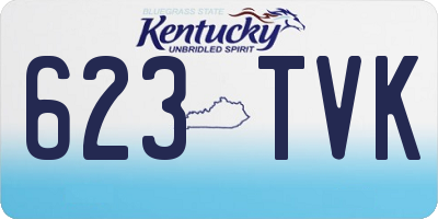 KY license plate 623TVK