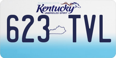 KY license plate 623TVL