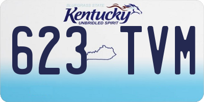 KY license plate 623TVM