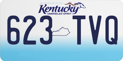 KY license plate 623TVQ