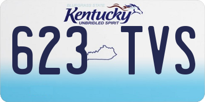 KY license plate 623TVS