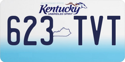 KY license plate 623TVT