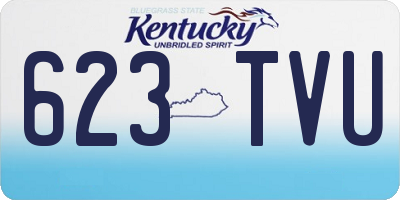 KY license plate 623TVU