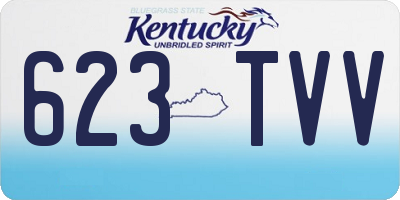 KY license plate 623TVV