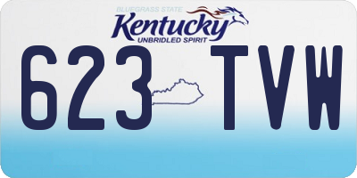 KY license plate 623TVW