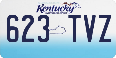 KY license plate 623TVZ