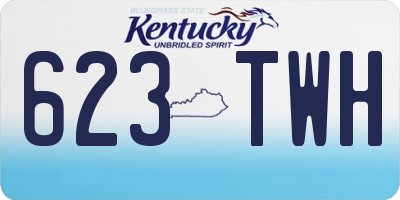 KY license plate 623TWH